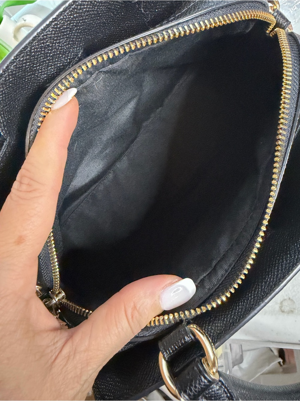 Coach mini crossbody black pebbled leather - Picture 8 of 9